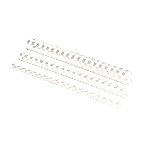 Canutillos de plástico 14 mm Ø Fellowes blanco - caja de 100