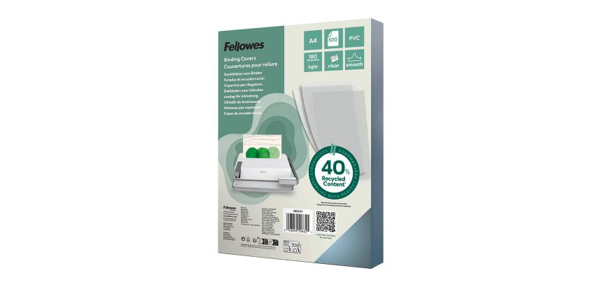Voorblad Fellowes A4 PVC 180micron 100stuks