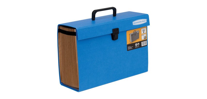 Trieur valisette Bankers Box Handifile, bleu