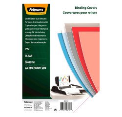 Cubiertas para encuadernar Polipropileno 200 micras A4 cristal premium - Paquete de 100