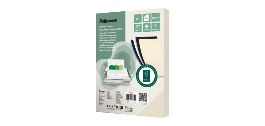 Couverture de reliure Fellowes Delta grain cuir 250 g A4 - Boîte de 100