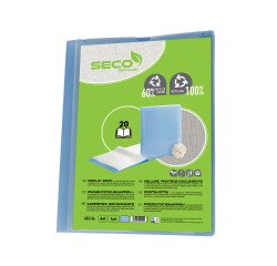 Customizable Seco A4 document protector - 20 pockets, 40 views