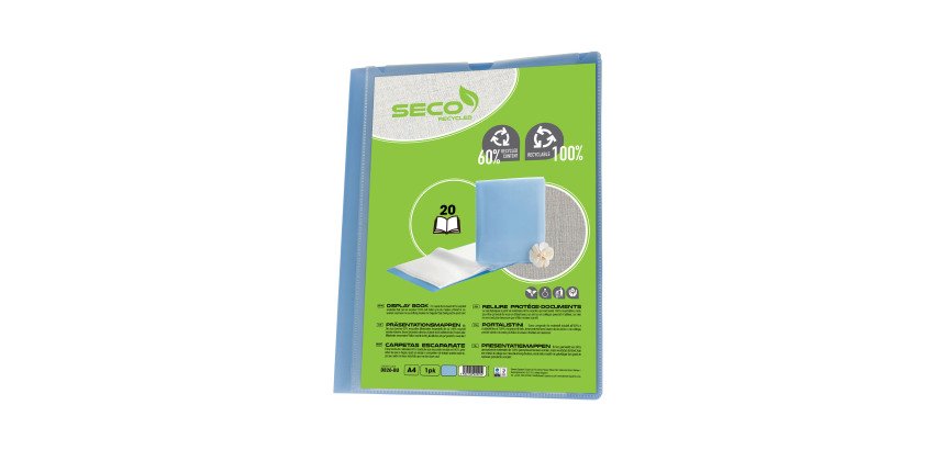 Protège-documents personnalisable Seco A4 20 pochettes - 40 vues