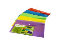 Popper wallet assorted colors Seco A4