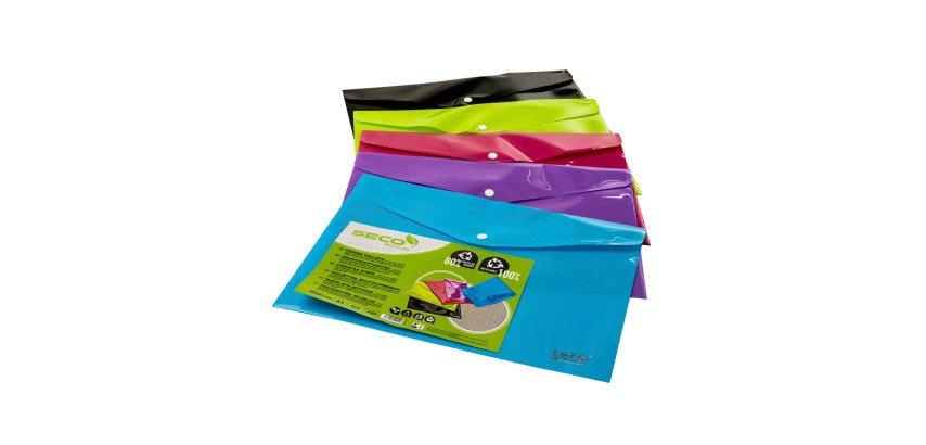 Pochette à documents A4 Seco couleurs assorties