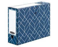 Boîte archives carton Fellowes Déco dos de 10 cm - montage manuel