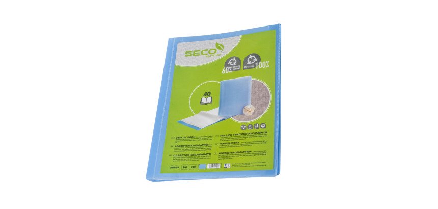Protège-documents personnalisable Seco A4 40 pochettes - 80 vues