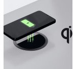 Cargador de inducción inalámbrico encastrable al escritorio - tecnología QI
