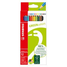 Crayon de couleur Stabilo GreenColors - Pochette de 12