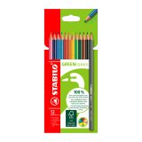 Crayon de couleur Stabilo GreenColors - Pochette de 12