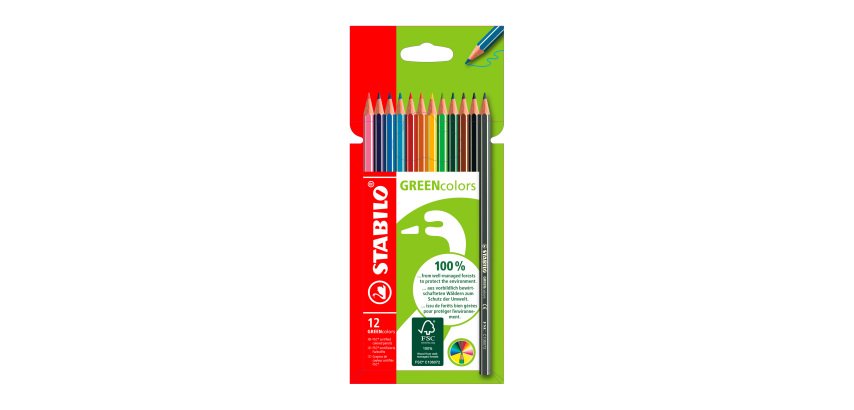 Farbstift Stabilo GreenColors - Packung von 12