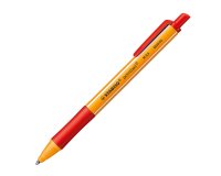 Stylo bille Stabilo Pointball rétractable pointe 2.5 mm - écriture large - rouge