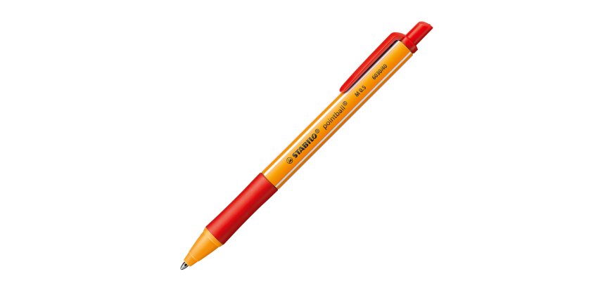 Stylo bille Stabilo Pointball rétractable pointe 2,5 mm - écriture moyenne