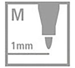 Permanent marker Stabilo OHPen point 1 mm