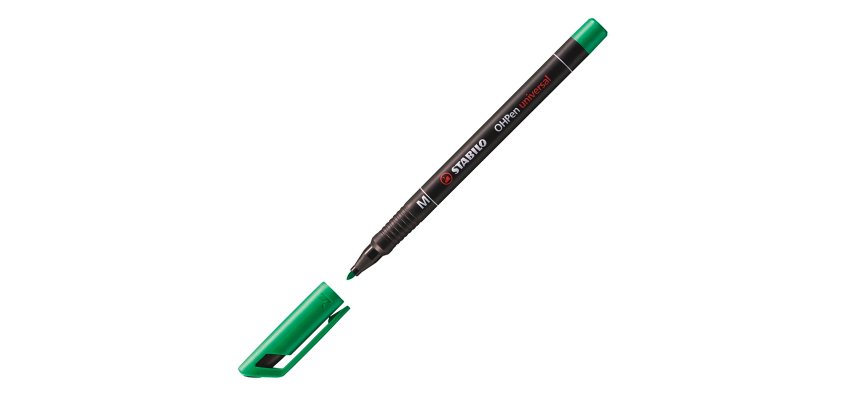 Permanent marker OhPen Stabilo medium point 1mm - Pack of 4