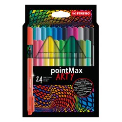 Stylo feutre Stabilo PointMax Arty - Pochette de 24