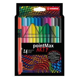 Stylo feutre Stabilo PointMax Arty - Pochette de 24