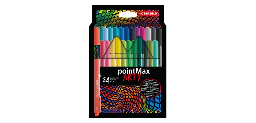 Stylo feutre Stabilo PointMax Arty - Pochette de 24