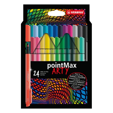 Bolígrafo rotulador STABILO PointMax Arty - Paquete de 24
