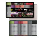 Feutre Stabilo Creative Tips couleurs pastel - Boite métal de 30