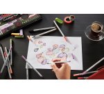 Feutre Stabilo Creative Tips couleurs pastel - Boite métal de 30