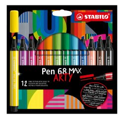 Rotulador Stabilo Pen 68 Arty Max - Paquete de 12