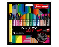 Viltstift Stabilo Pen Arty met dopje - hoesje van 12 stuks