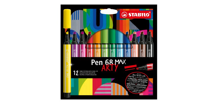 Feutre Stabilo Pen 68 Arty Max - Pochette de 12
