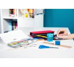 Marqueur permanent Edding E400 pointe ogive 1 mm - Pochette de 4