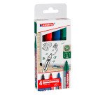 Marqueur effaçable Edding 360 pointe ogive 1.5 à 3 mm - Pochette de 4