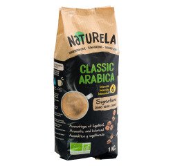 Café en grains Naturela Bio pur arabica - paquet de 1 kg