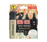 Surligneur Stabilo Boss NatureColors couleurs assorties - Pochette de 4