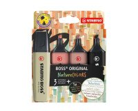 Surligneur Stabilo Boss NatureColors couleurs assorties - Pochette de 4