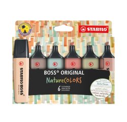Highlighter Stabilo Boss NatureColors assorted colors - Pack of 6