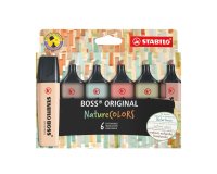 Highlighter Stabilo Boss NatureColors assorted colors - Pack of 6