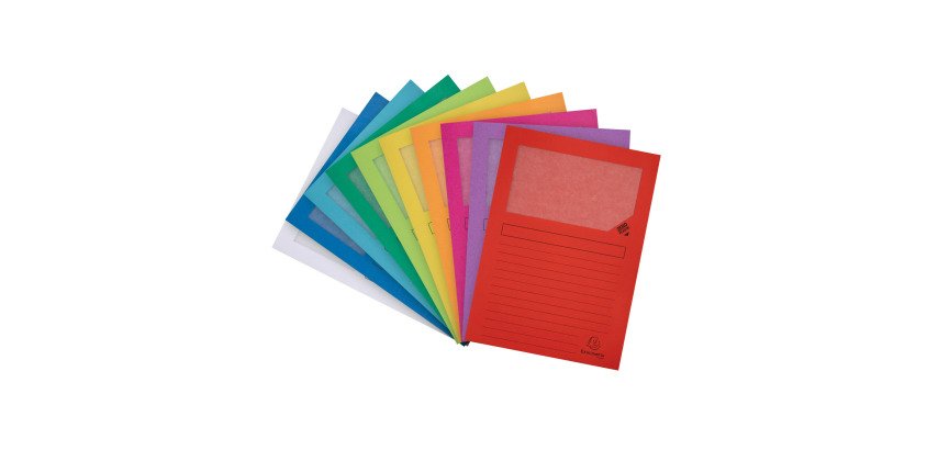 Chemises coin papier avec fenêtre Forever Exacompta - Paquet de 10