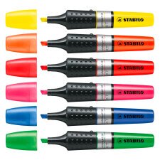 Surligneur Stabilo Luminator couleurs assorties - Etui de 6