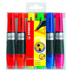 Surligneur Stabilo Luminator couleurs assorties - Etui de 6