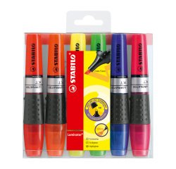 Surligneur Stabilo Luminator couleurs assorties - Etui de 6