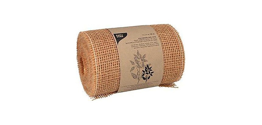 Chemin de table, en jute naturel en rouleau de 10 m