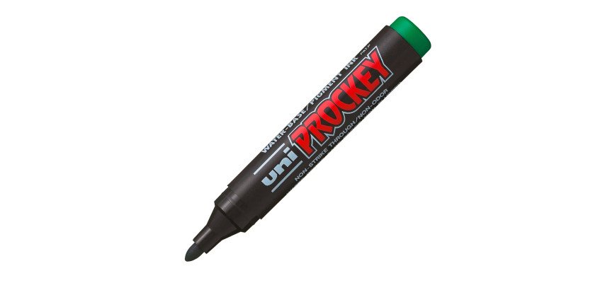 Marqueur permanent Uni Ball Prockey  pointe ogive 1,8 à 2,2 mm couleurs assorties - Pochette de 8