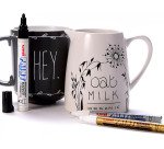 Marqueur permanent Uni Ball Paint Marker pointe ogive 0,8 à 1,2 mm blanc