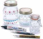 Marqueur permanent Uni Ball Paint Marker pointe ogive 0,8 à 1,2 mm blanc