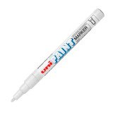 Marqueur permanent Uni Ball Paint Marker pointe ogive 0,8 à 1,2 mm blanc