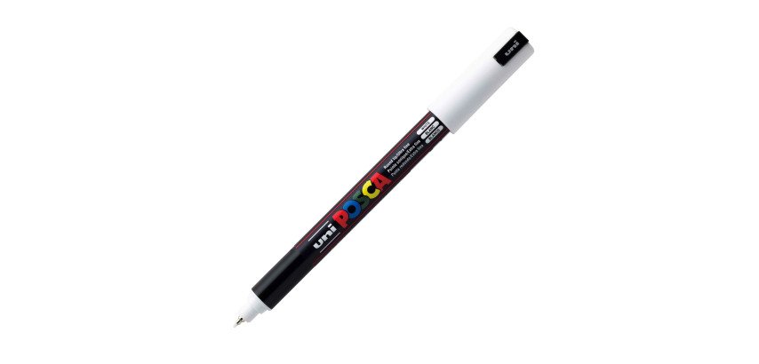 Marker Uni-Ball Posca conical tip 0.7 mm white