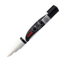 Marqueur craie effaçable Uni-Ball Chalk pointe ogive 0,9 à 1,3 mm blanc