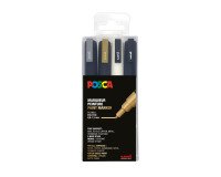 Rotulador Uni-Ball Posca PC3M punta de bolígrafo 0,9 a 1,3 mm colores surtidos - Estuche de 4