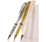 Stylo roller Uni Ball Signo Broad écriture large pointe 1 mm blanc