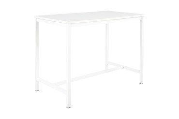 Table haute Swap L 140 x H 110 x P 80 cm Blanc