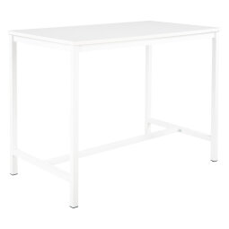 Table haute Swap L 140 x H 110 x P 80 cm Blanc